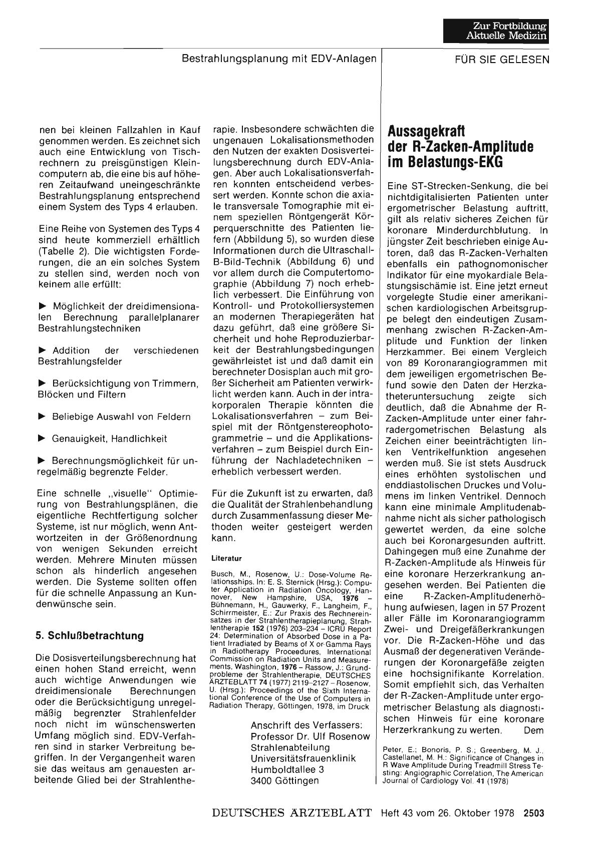 Vorschauseite 1: Aussagekraft der R-Zacken-Amplitude im Belastungs-EKG