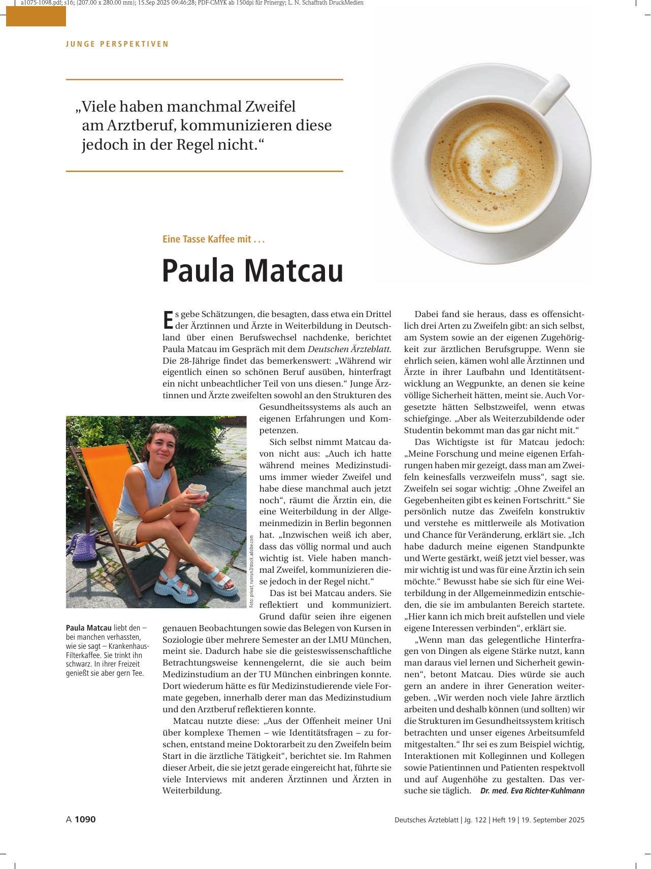 Vorschauseite 1: Eine Tasse Kaffee mit. .. Paula Matcau