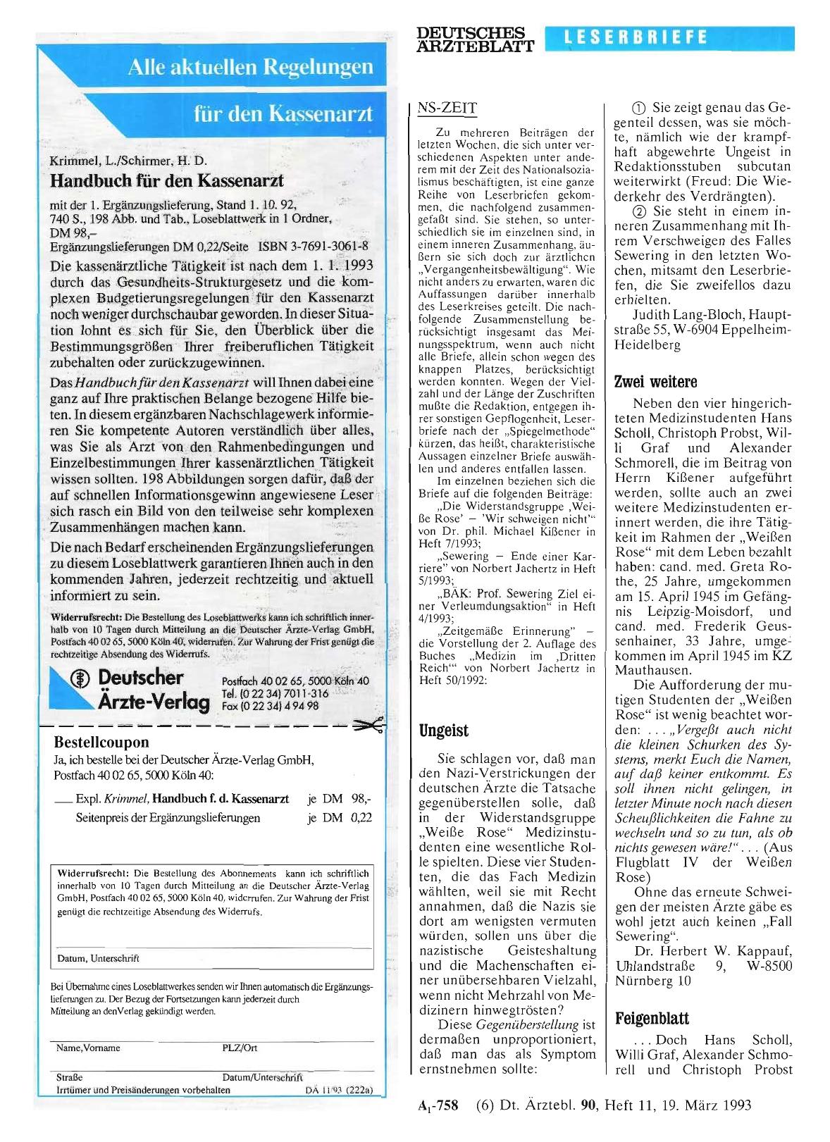 Vorschauseite 1: NS-ZEIT: Feigenblatt