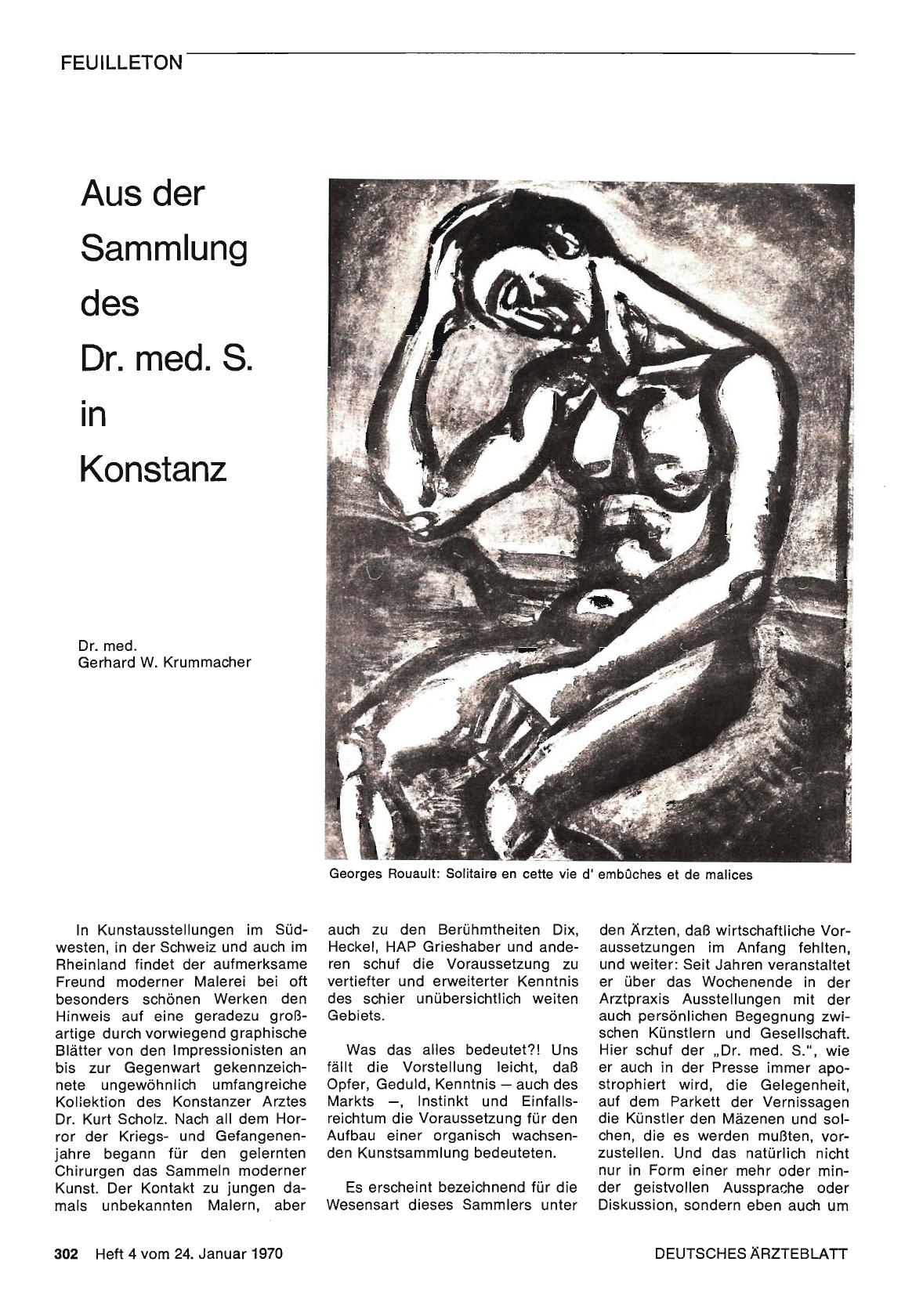 Vorschauseite 1: Aus der Sammlung des Dr. med. S. in Konstanz