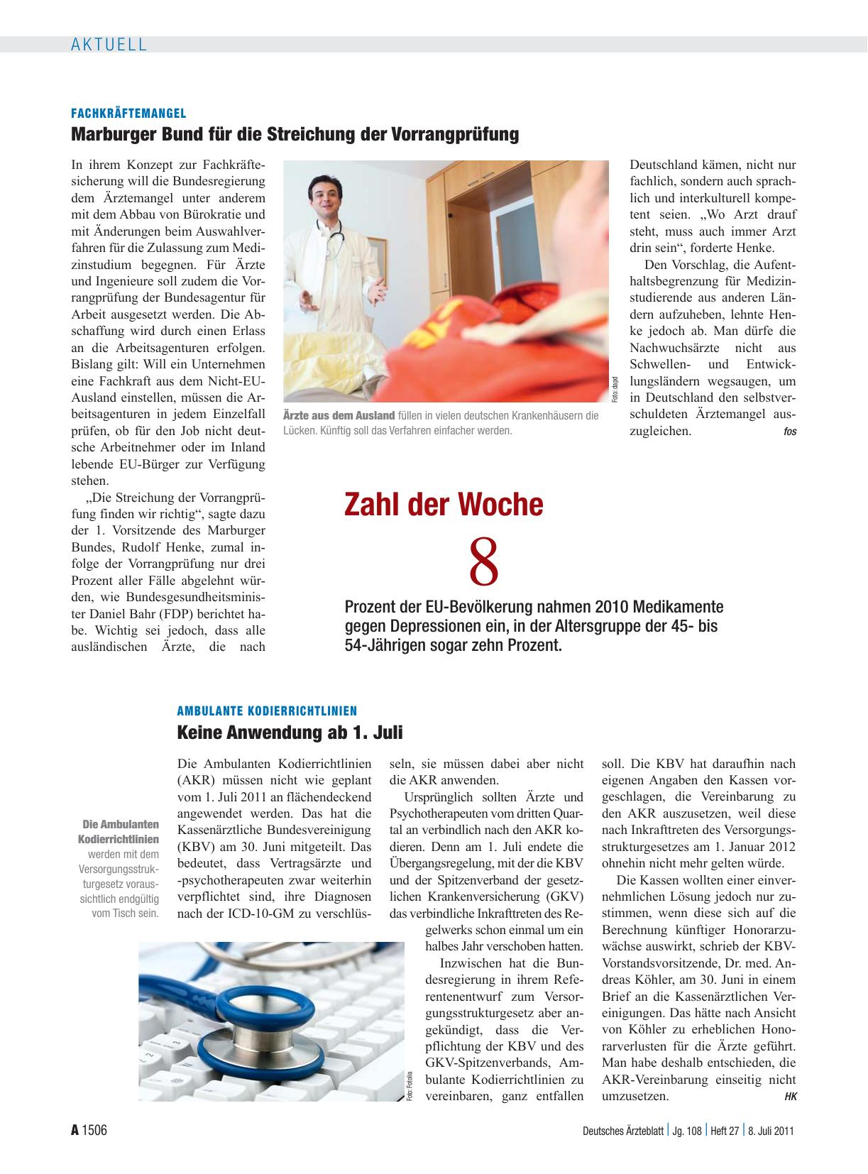 Vorschauseite 1: Zahl der Woche 8