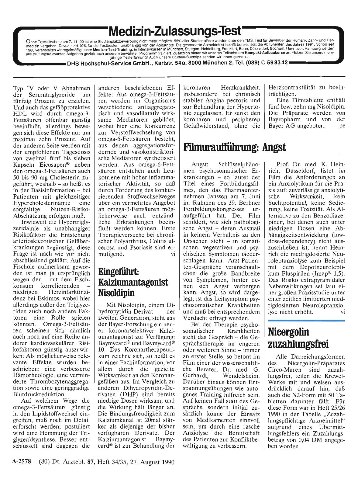 Vorschauseite 1: Nicergolin zuzahlungsfrei