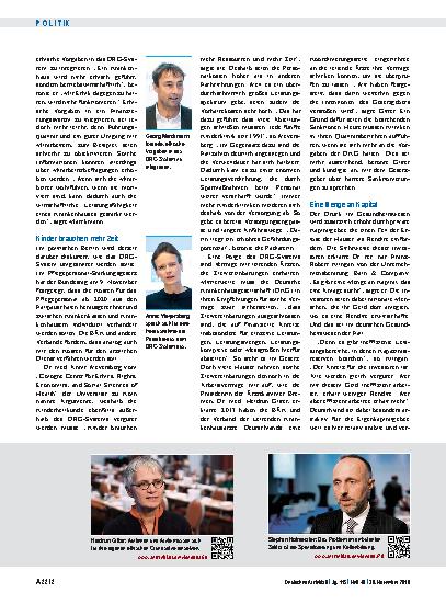 Vorschauseite 2: Patientenversorgung unter Druck: Gegen die Kommerzialisierung