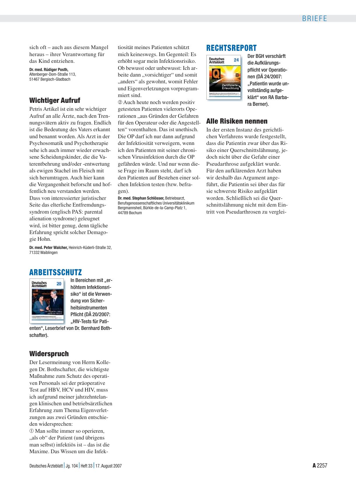 Vorschauseite 1: Arbeitsschutz: Widerspruch