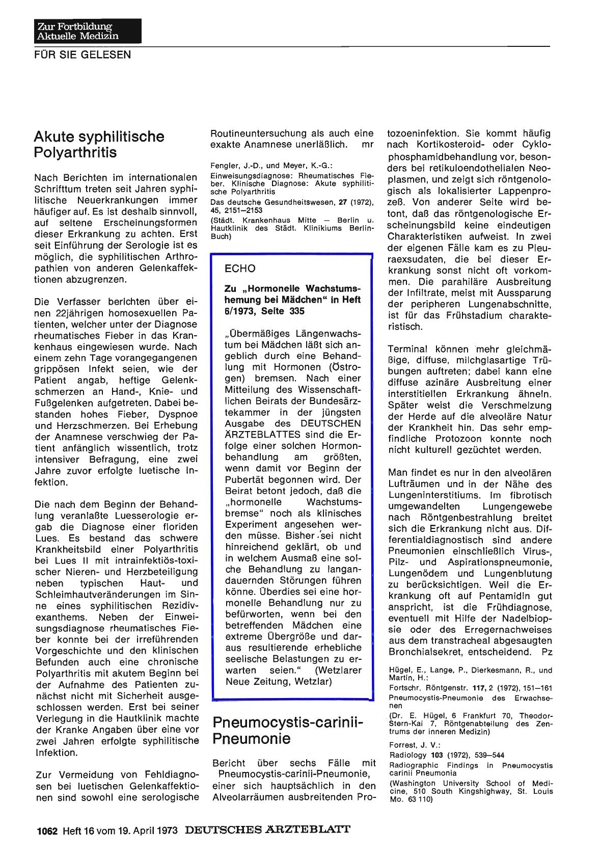 Vorschauseite 1: Pneumocystis-carinii-Pneumonie