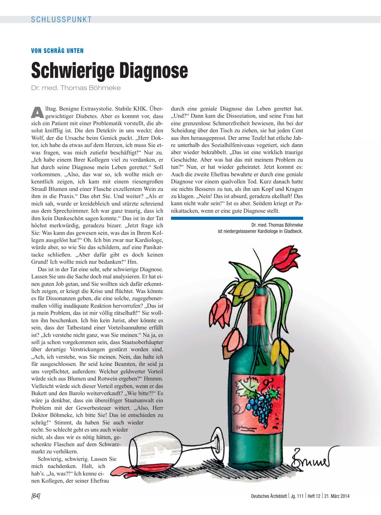 Vorschauseite 1: Von schräg unten: Schwierige Diagnose