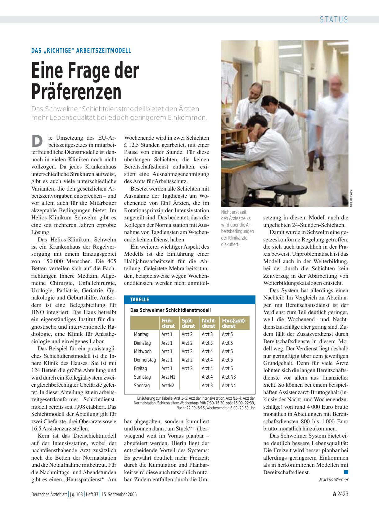 Vorschauseite 1: Das „richtige“ Arbeitszeitmodell: Eine Frage der Präferenzen