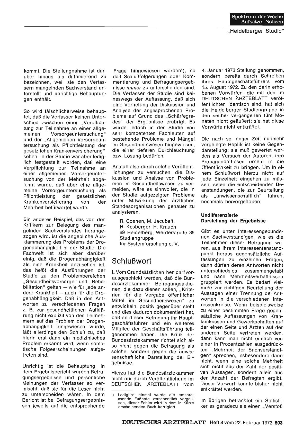 Vorschauseite 1: Schlußwort