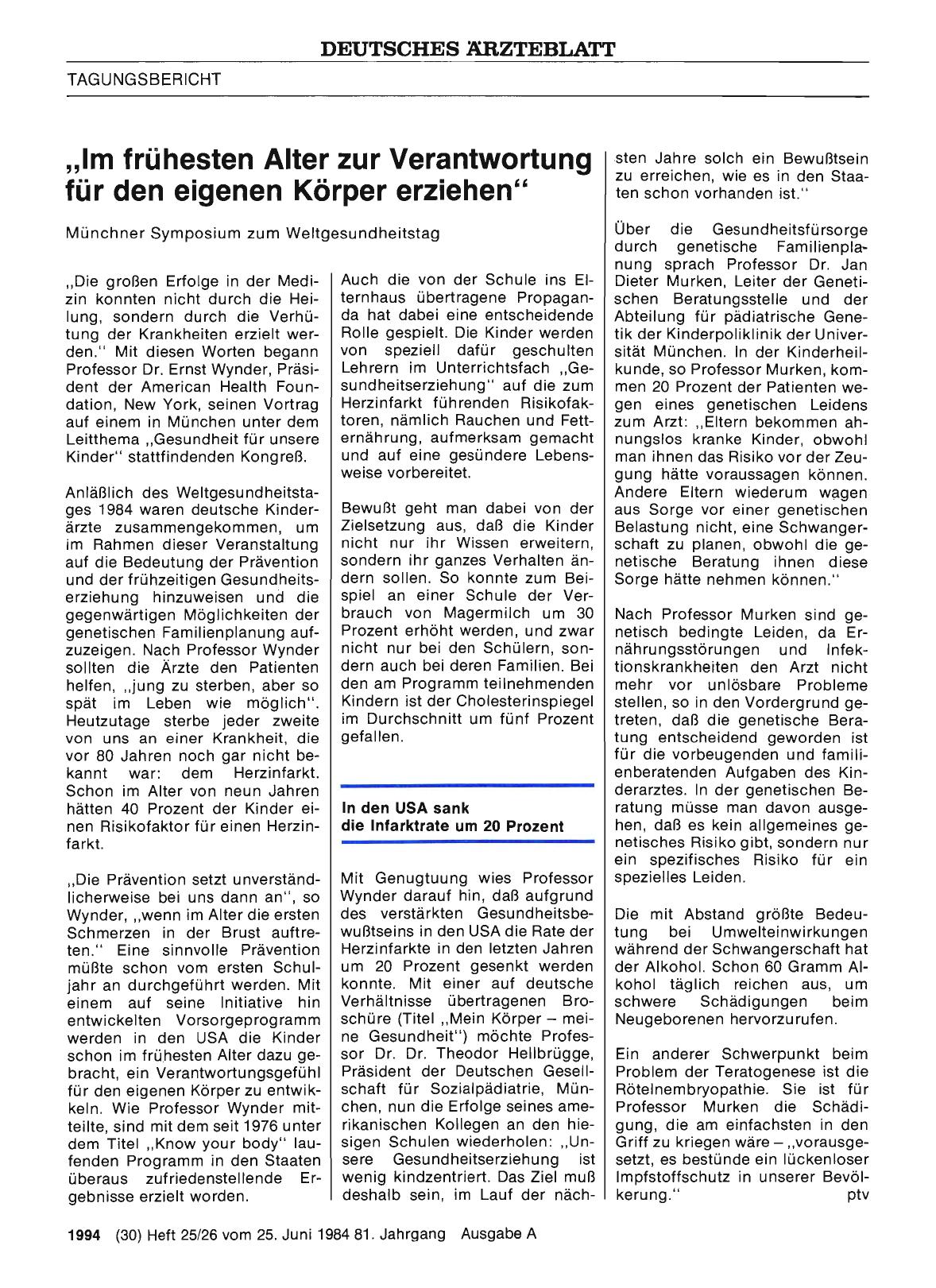 Vorschauseite 1: Im frühesten Alter zur Verantwortung für den eigenen Körper erziehen“