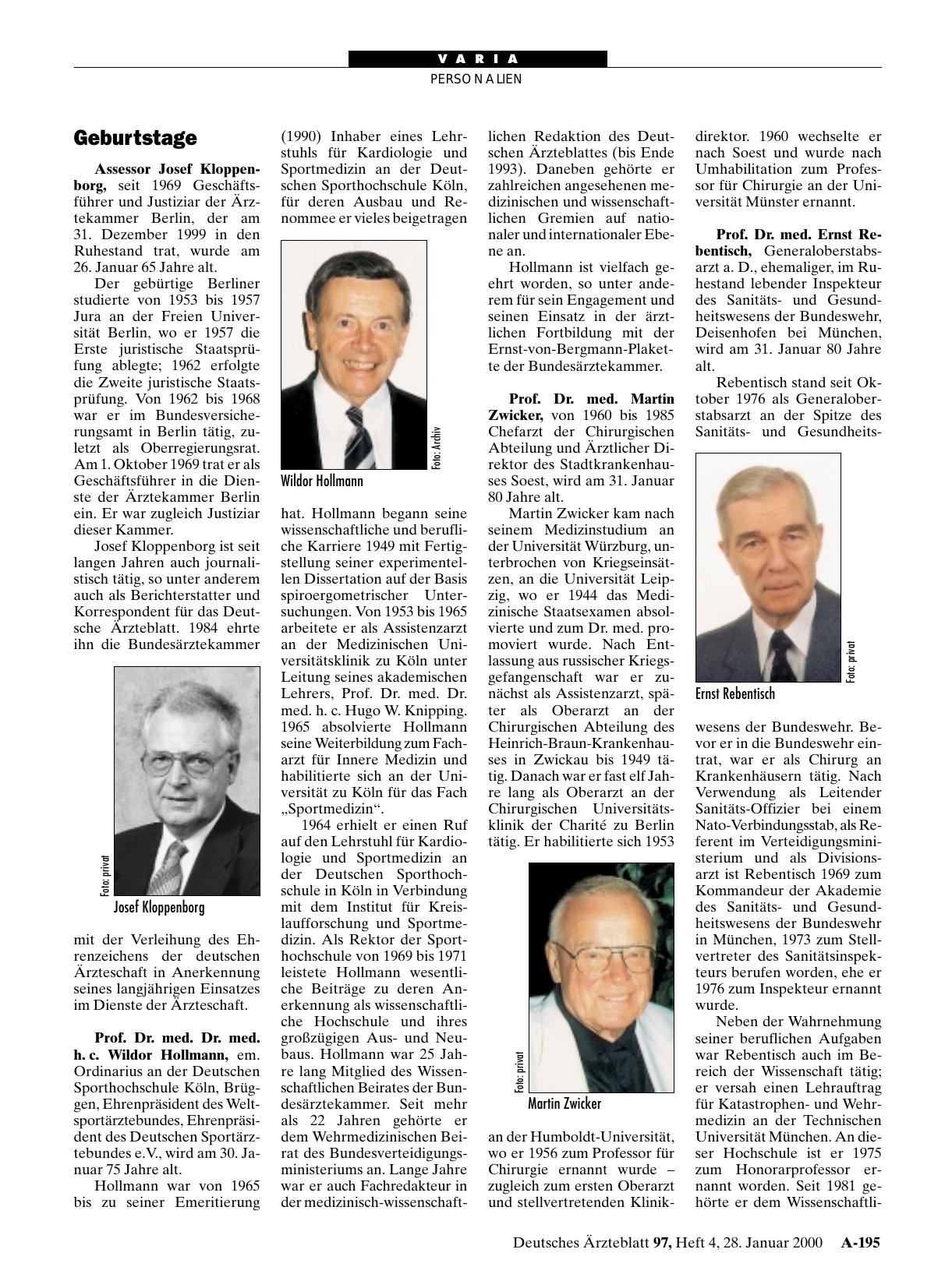 Vorschauseite 1: Geburtstage