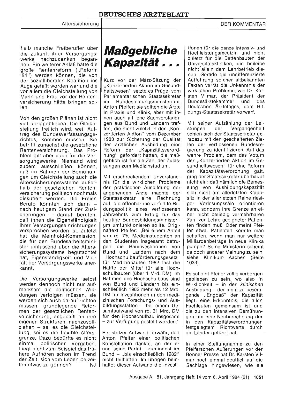 Vorschauseite 1: Maßgebliche Kapazität. ..