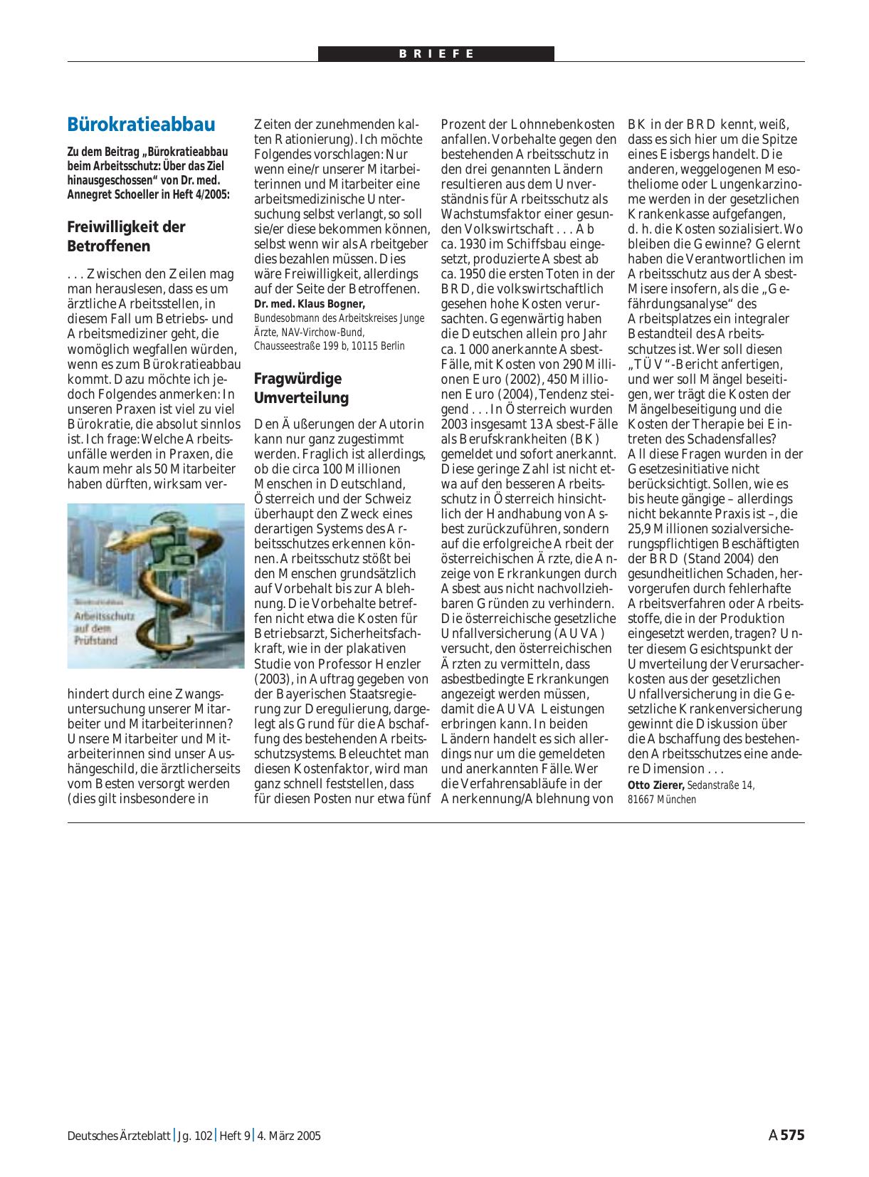 Vorschauseite 1: Bürokratieabbau: Fragwürdige Umverteilung