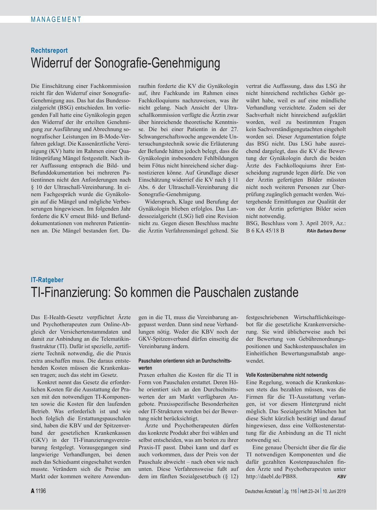 Vorschauseite 1: IT-Ratgeber: TI-Finanzierung – So kommen die Pauschalen zustande