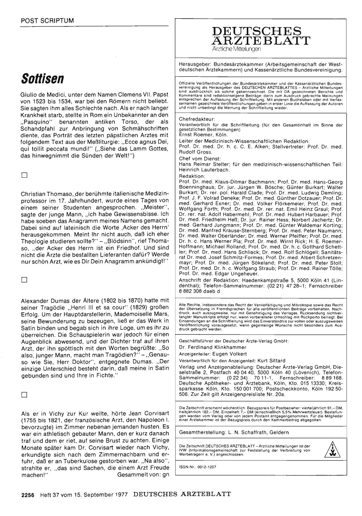 Vorschauseite 1: Sottisen