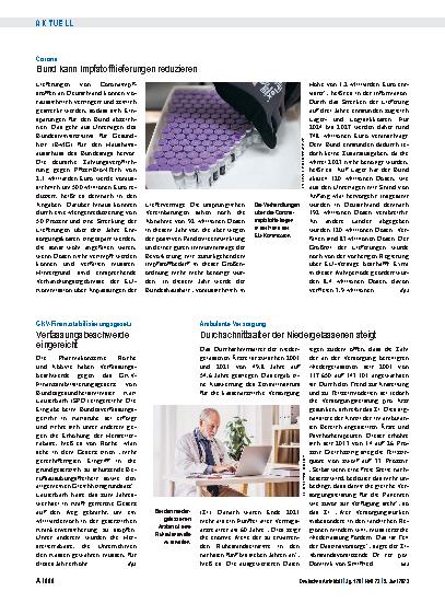 Vorschauseite 1: GKV-Finanzstabilisierungsgesetz: Verfassungsbeschwerde eingereicht