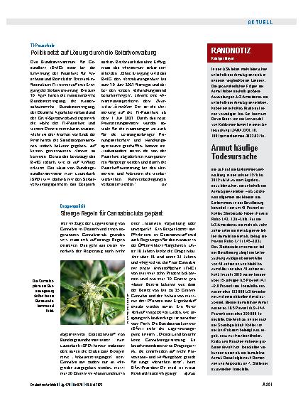 Vorschauseite 1: Randnotiz: Armut häufige Todesursache