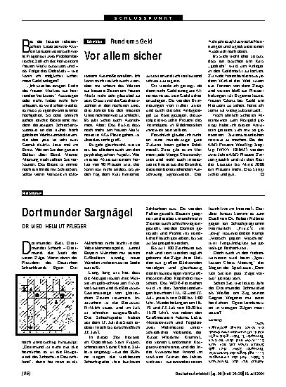 Vorschauseite 1: Rund ums Geld: Vor allem sicher