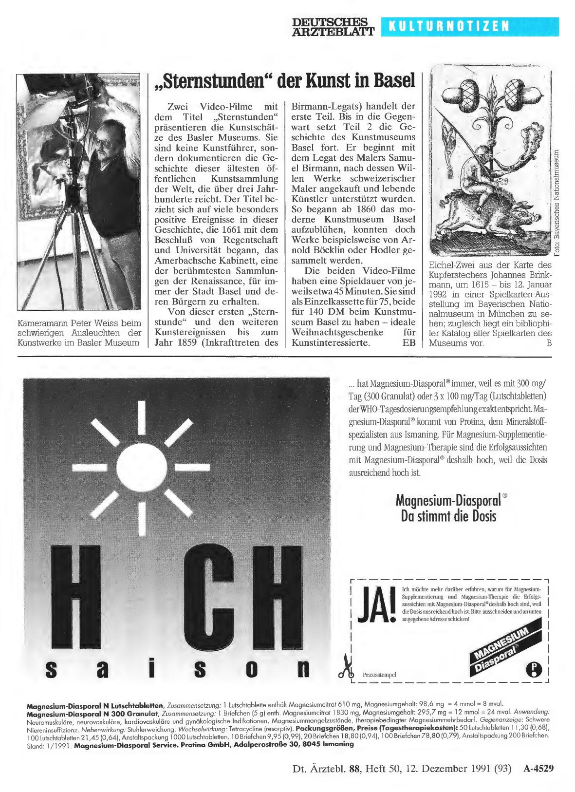 Vorschauseite 1: Sternstunden“ der Kunst in Basel