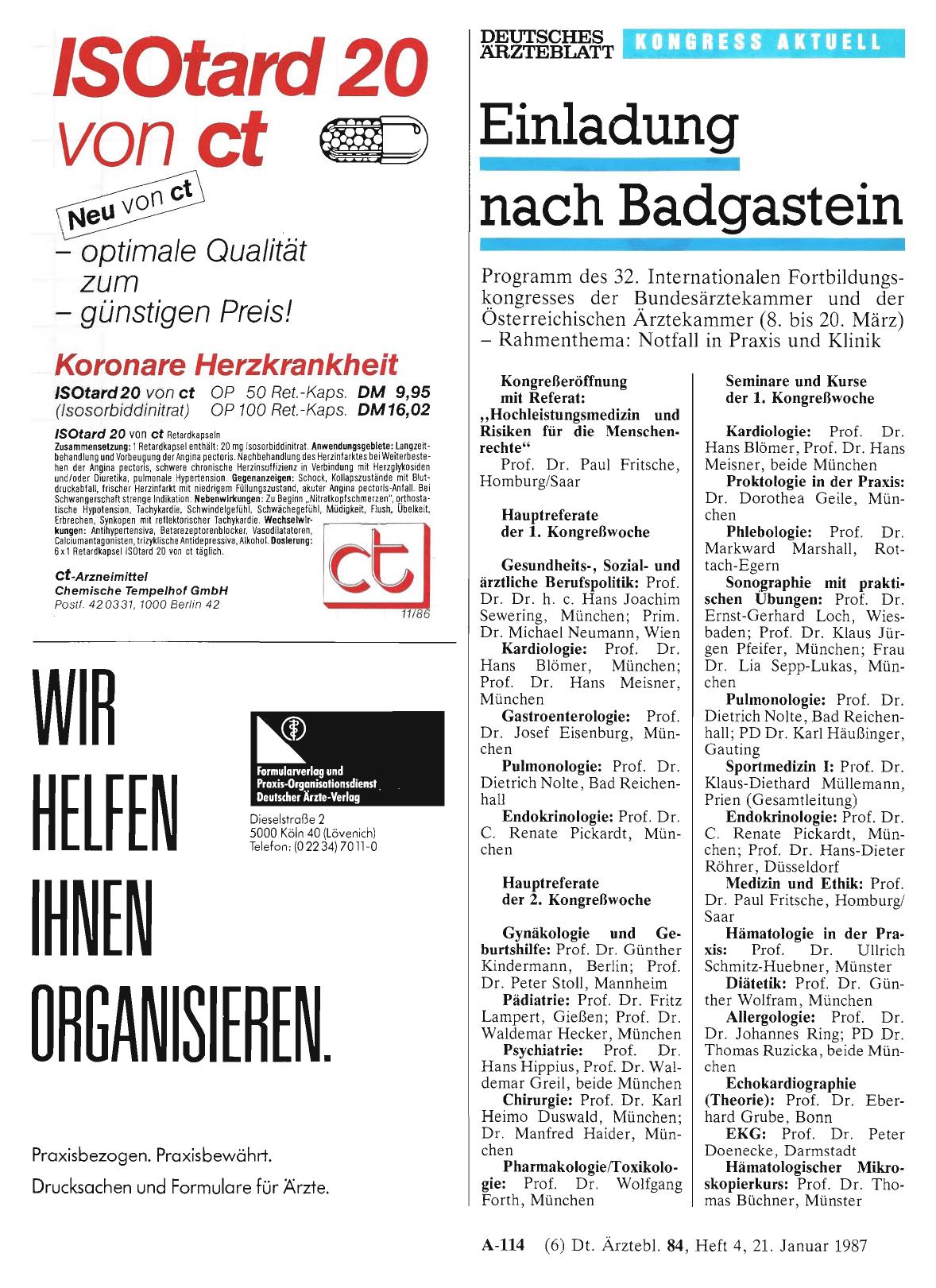 Vorschauseite 1: Einladung nach Badgastein