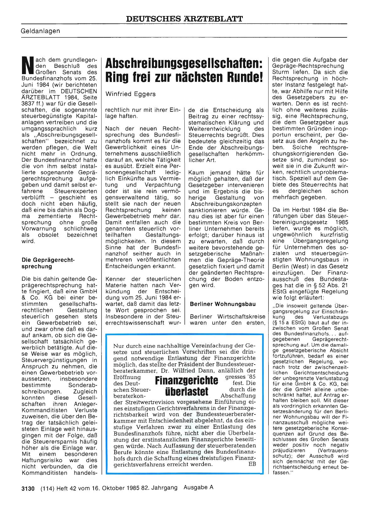 Vorschauseite 1: Finanzgerichte überlastet