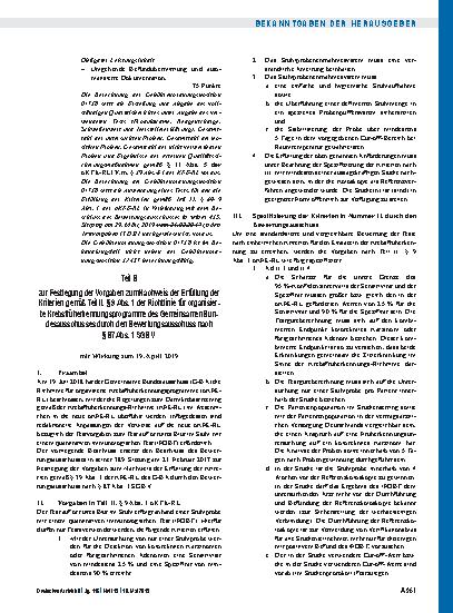 Vorschauseite 4: Beschluss des Bewertungsausschusses nach § 87 Abs. 1 Satz 1 SGB V in seiner 435. Sitzung: Änderung des Einheitlichen Bewertungsmaßstabes, Teil A, Teil B