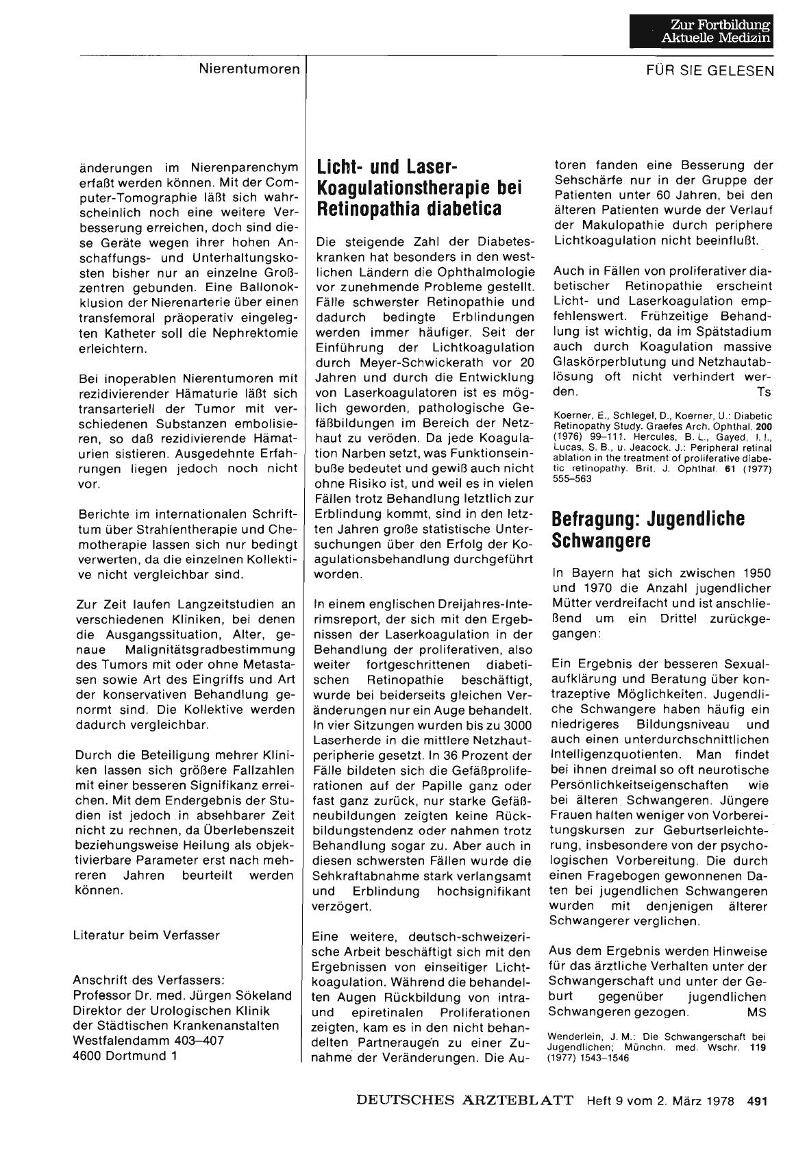 Vorschauseite 1: Befragung: Jugendliche Schwangere