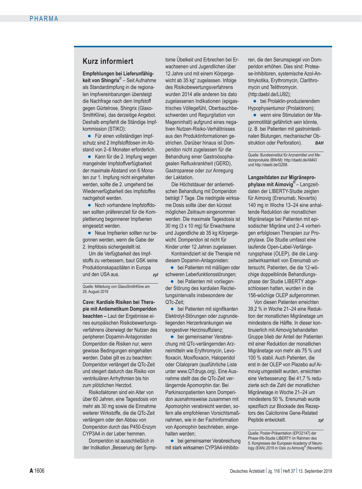 Vorschauseite 1: Kurz informiert