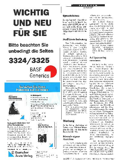 Vorschauseite 1: Werbung: Niemals eigene Ansichten