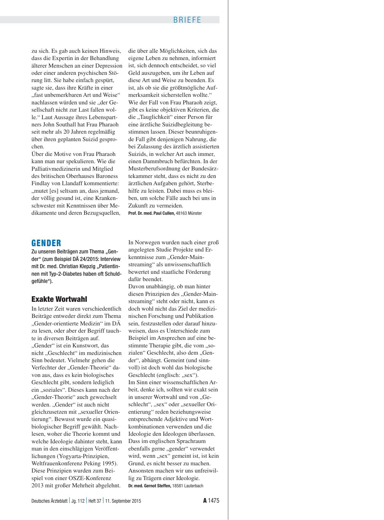 Vorschauseite 1: Gender: Exakte Wortwahl