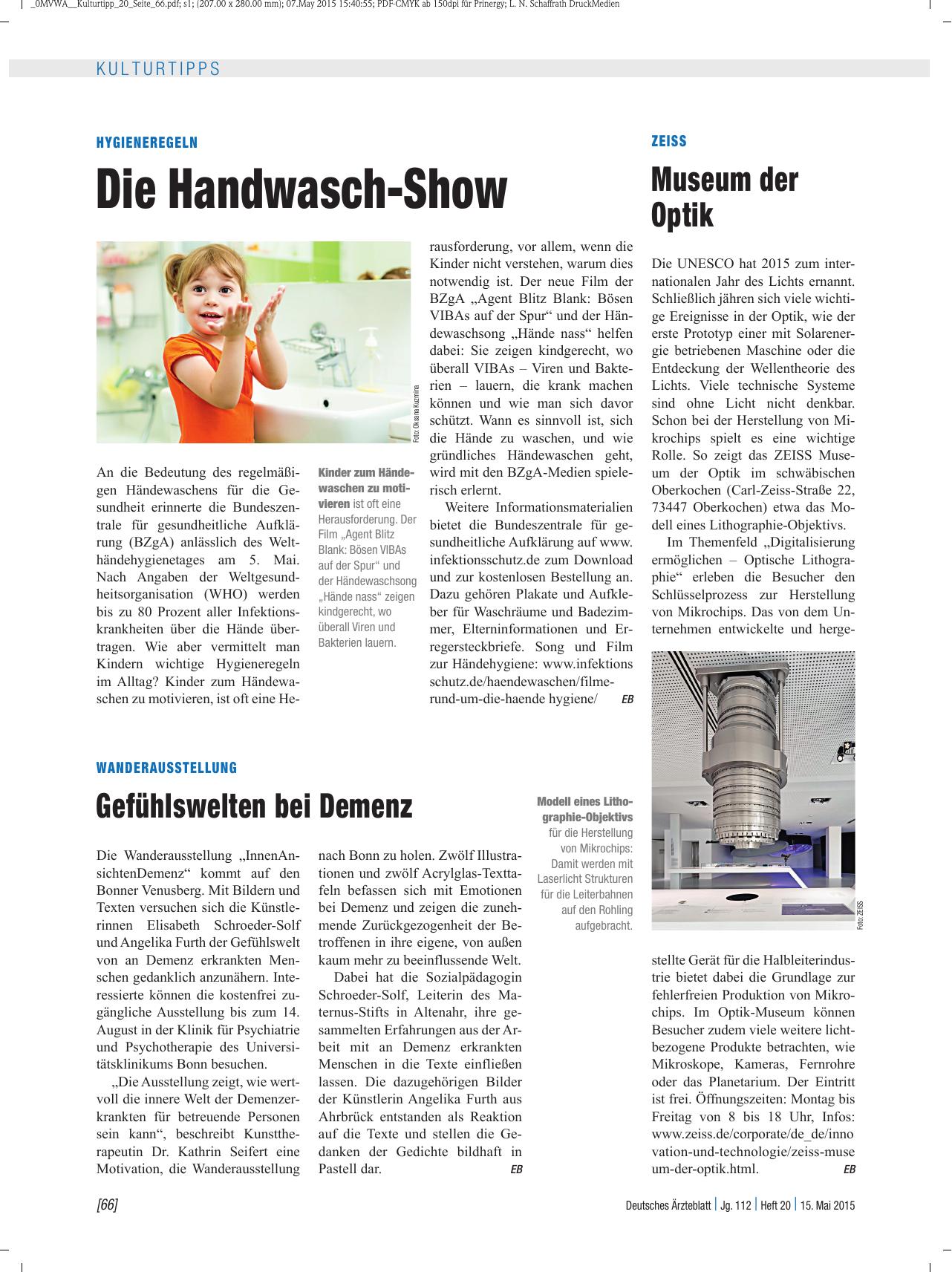 Vorschauseite 1: ZEISS: Museum der Optik