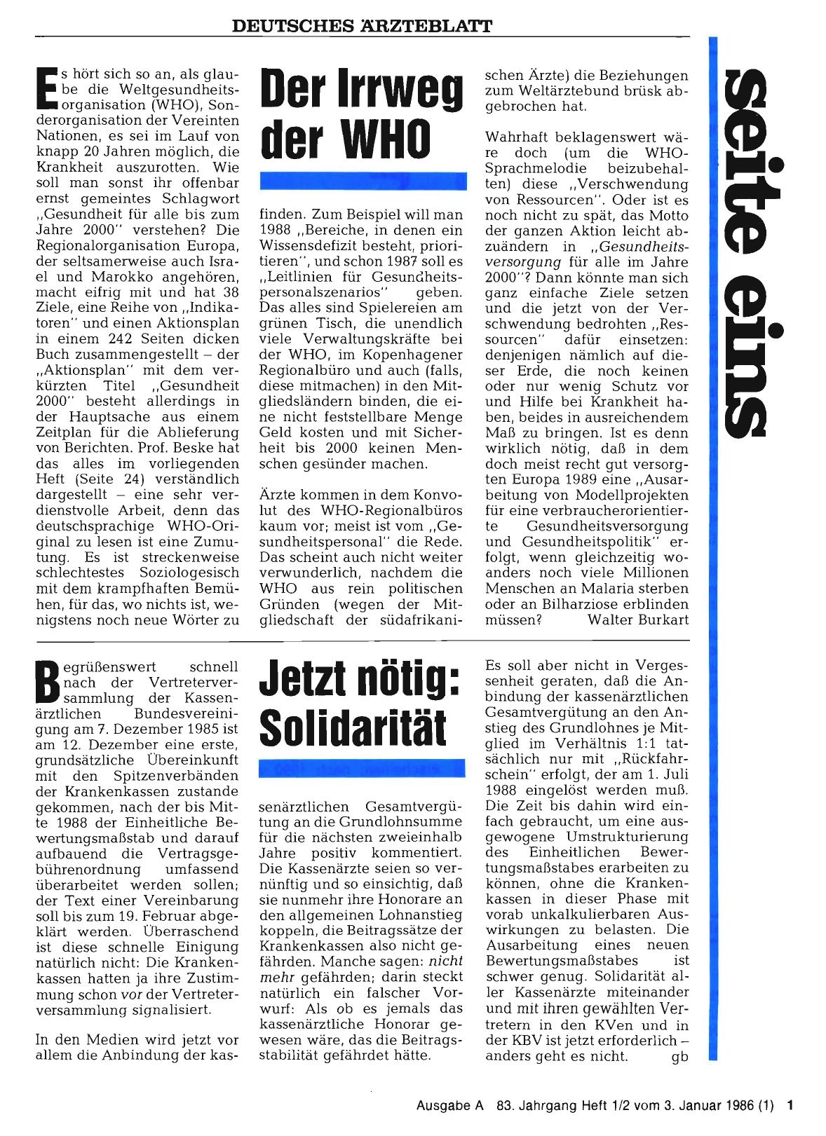 Vorschauseite 1: Der Irrweg der WHO