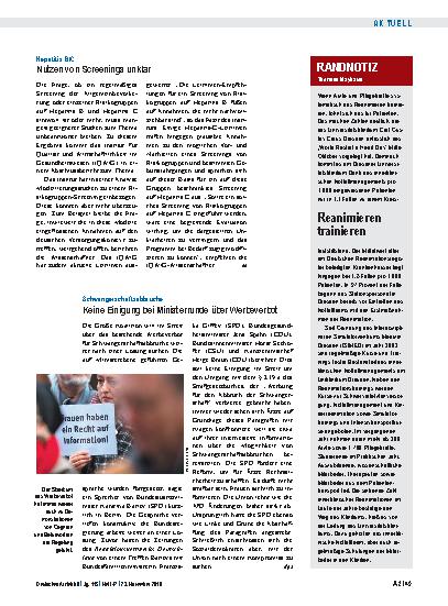 Vorschauseite 1: Randnotiz: Reanimieren trainieren