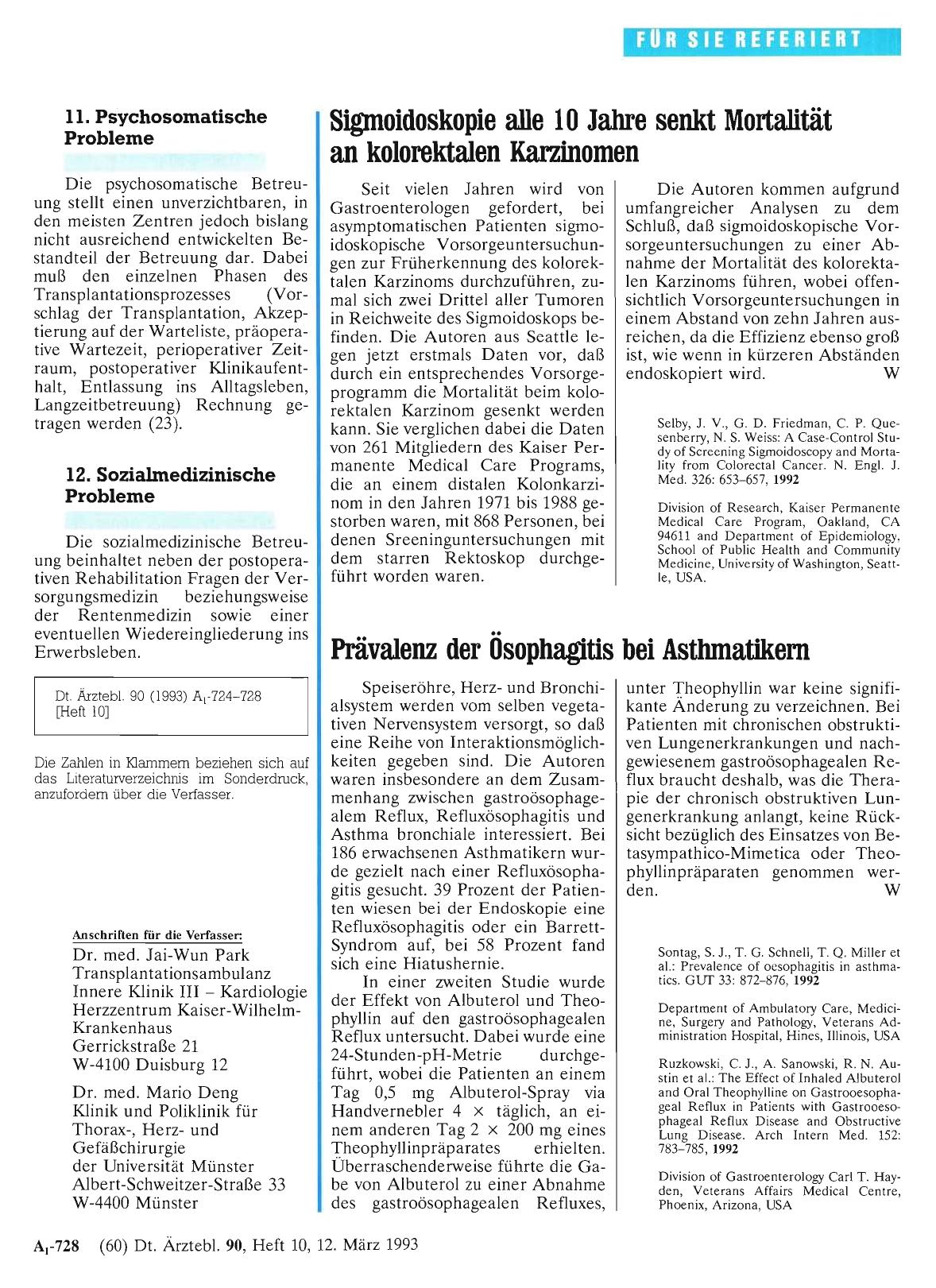 Vorschauseite 1: Prävalenz der Ösophagitis bei Asthmatikern