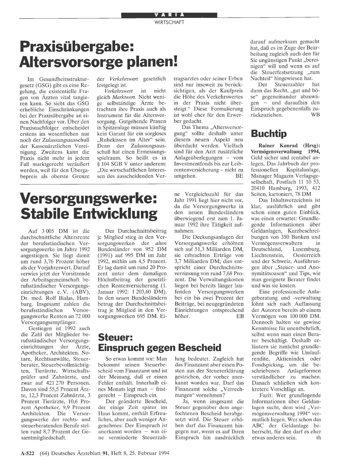 Vorschauseite 1: Buchtip