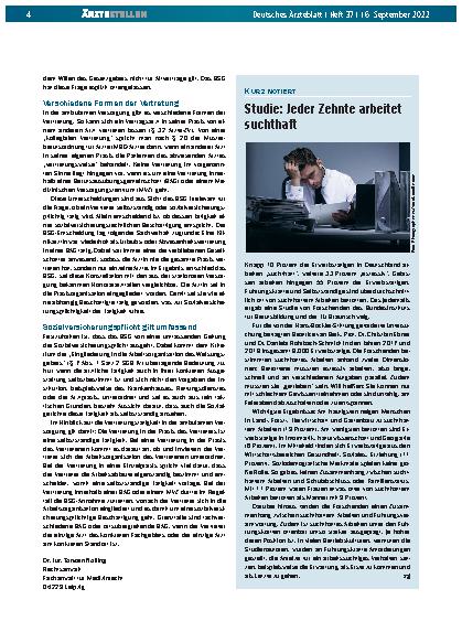 Vorschauseite 1: Studie: Jeder Zehnte arbeitet suchthaft