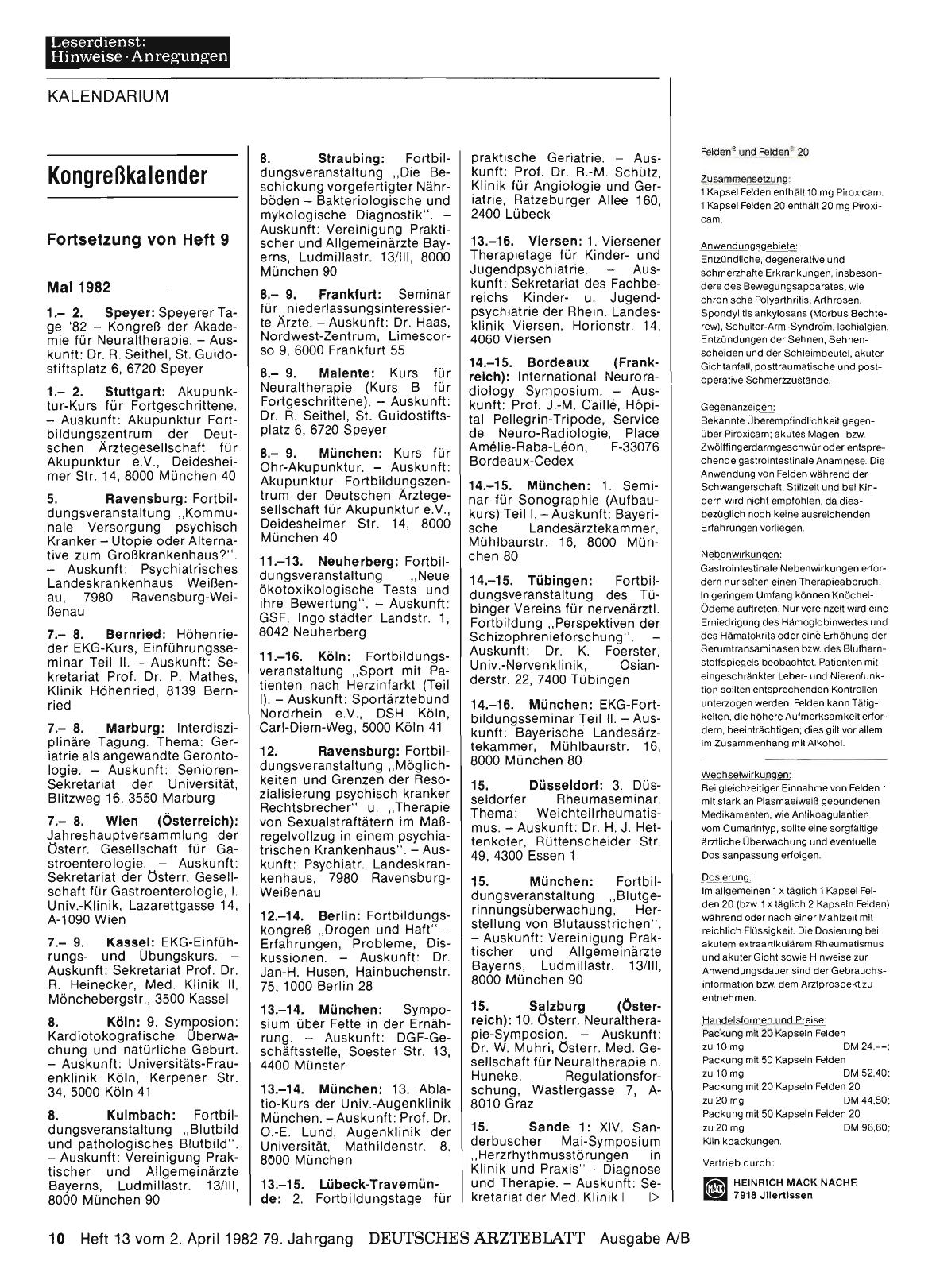 Vorschauseite 1: Kongreßkalender