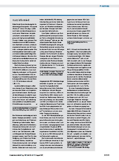 Vorschauseite 1: Kurz informiert