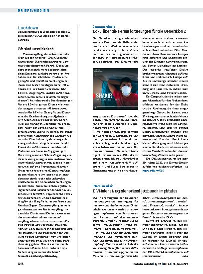 Vorschauseite 1: Lockdown: Wir sind unsolidarisch