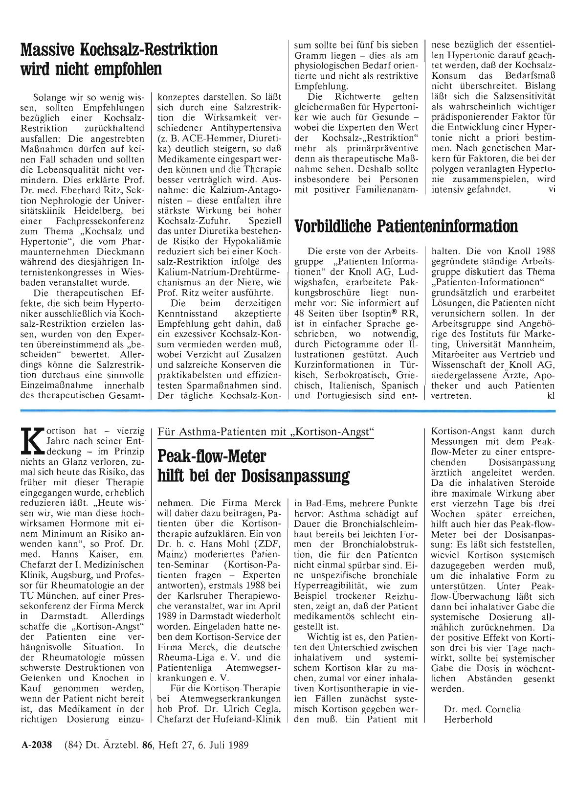 Vorschauseite 1: Vorbildliche Patienteninformation
