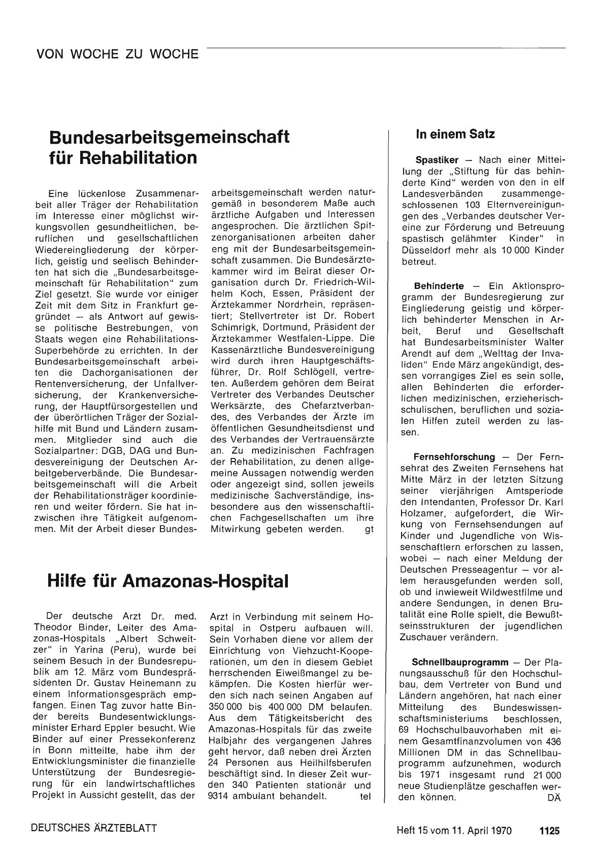 Vorschauseite 1: Bundesarbeitsgemeinschaft für Rehabilitation