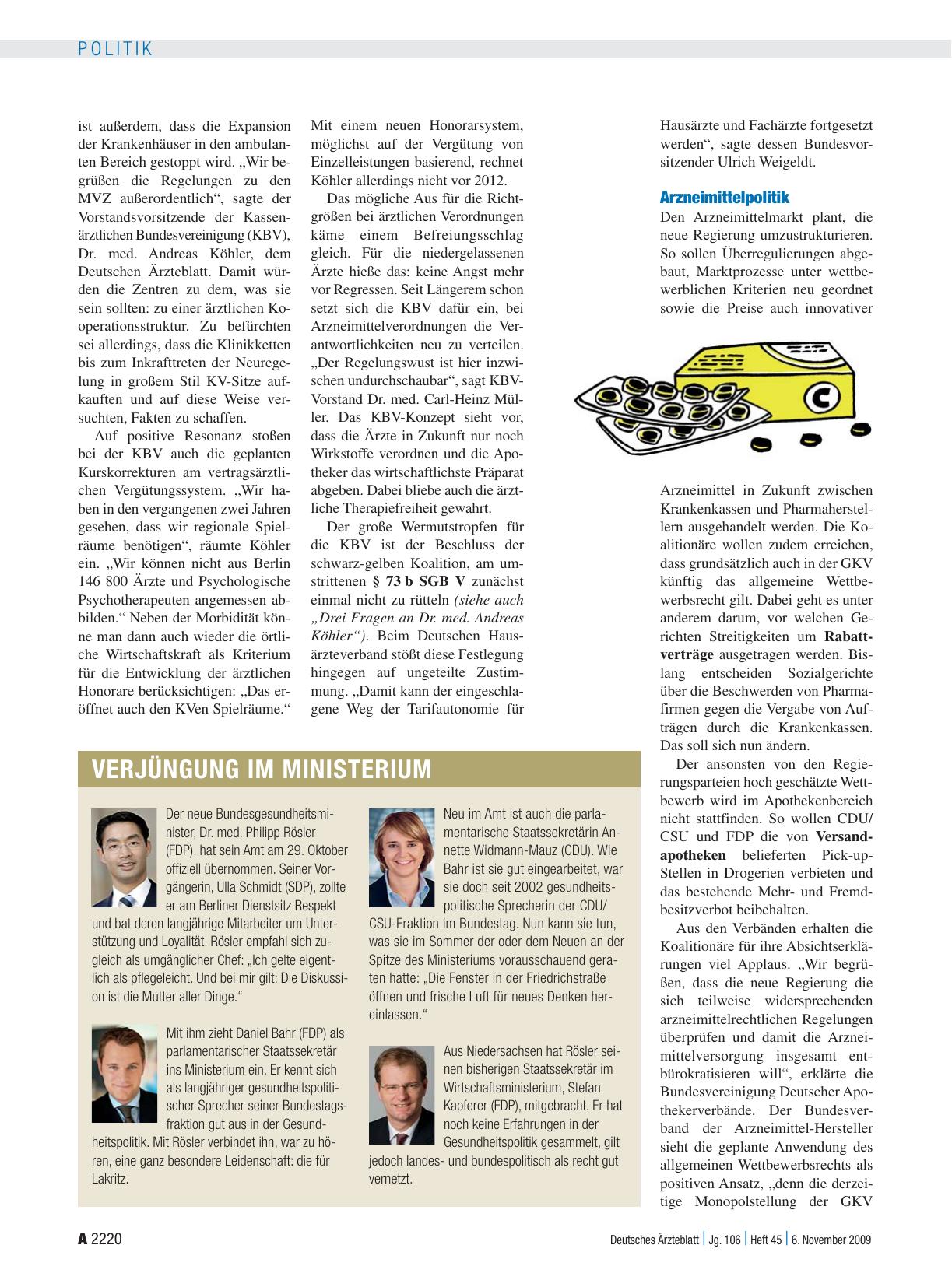 Vorschauseite 2: Der Koalitionsvertrag von CDU/CSU und FDP: Neue Farbe - neue Hoffnung