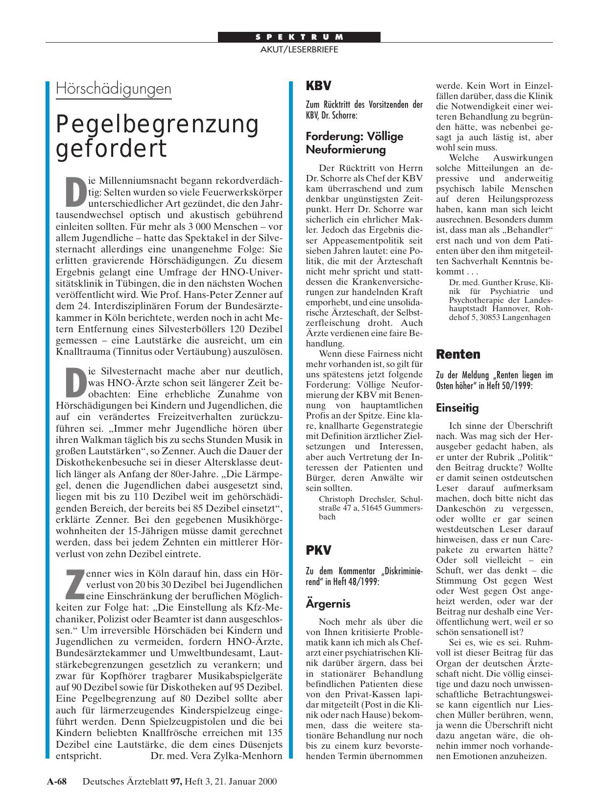 Vorschauseite 1: KBV – Forderung: Völlige Neuformierung
