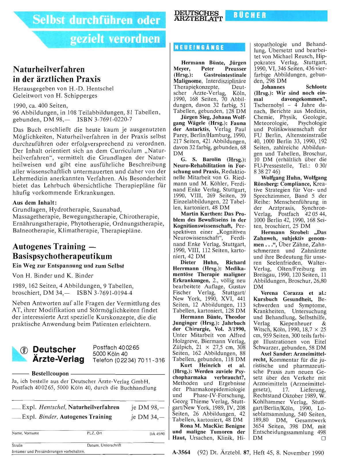 Vorschauseite 1: NEUEINGÄNGE