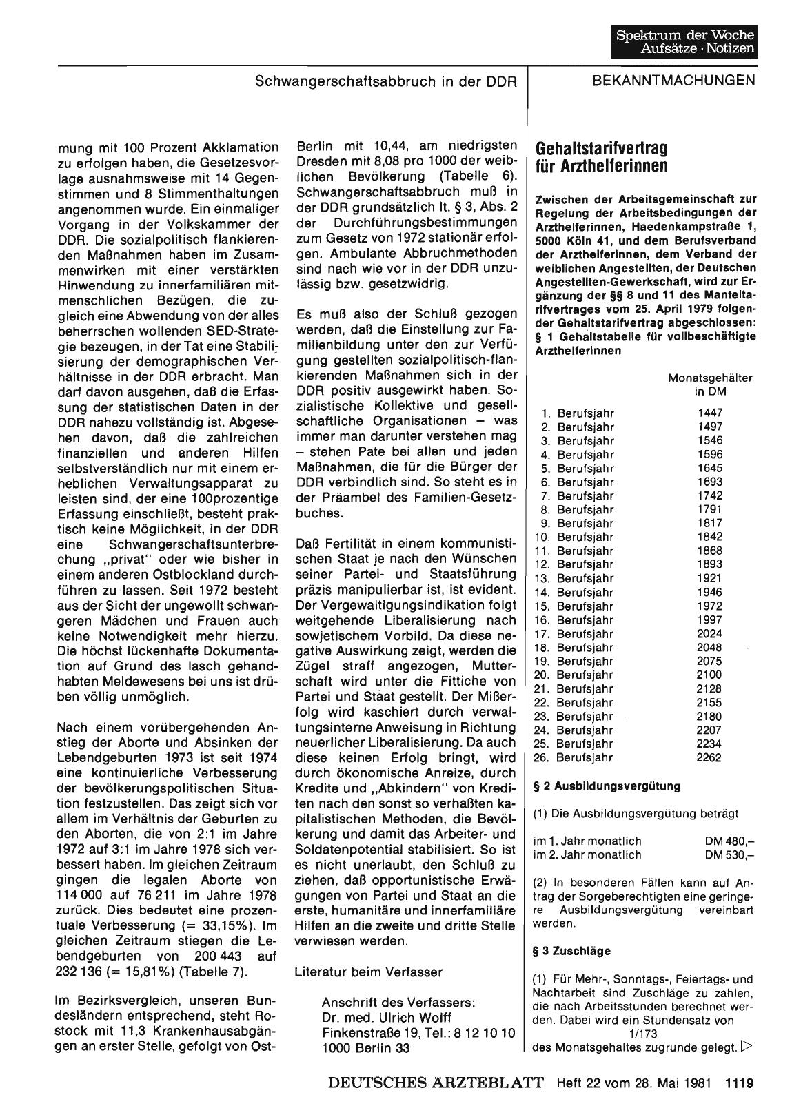 Vorschauseite 1: Gehaltstarifvertrag für Arzthelferinnen