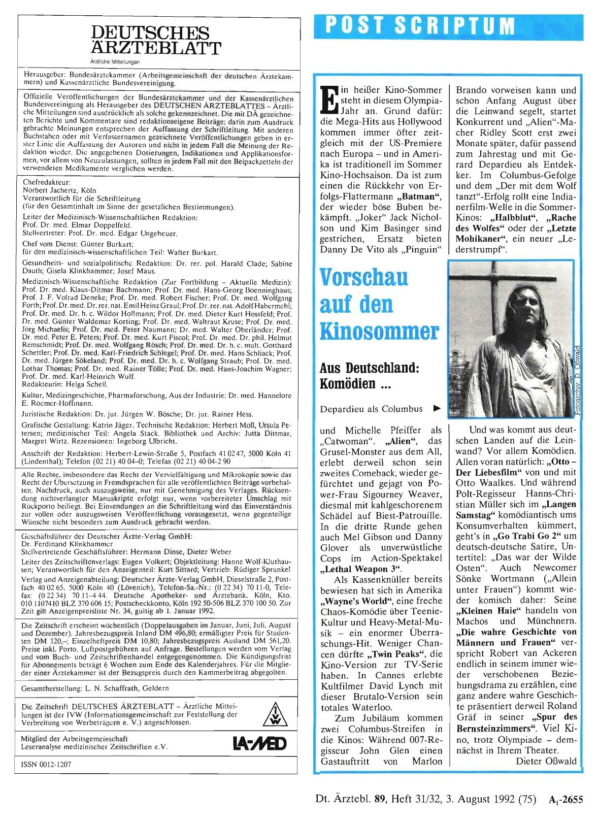 Vorschauseite 1: Vorschau auf den Kinosommer