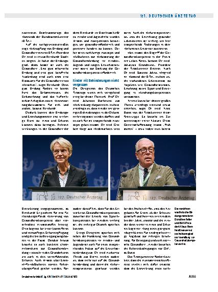Vorschauseite 2: Vom Wissen zum Handeln: Gesundheitsbildung frühzeitig verankern