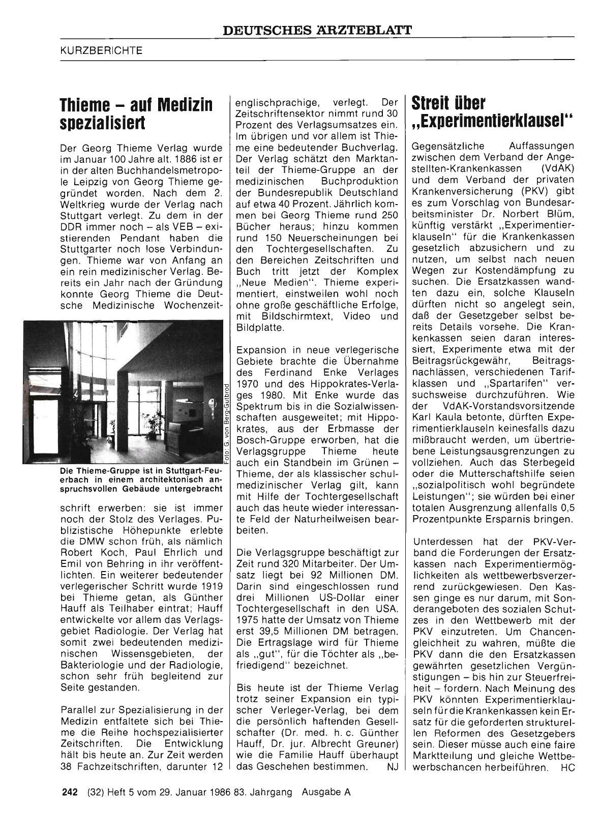Vorschauseite 1: Streit über „Experimentierklausel“