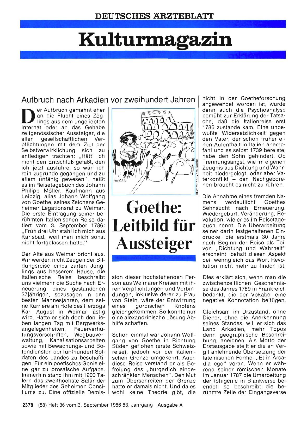 Vorschauseite 1: Goethe: Leitbild für Aussteiger