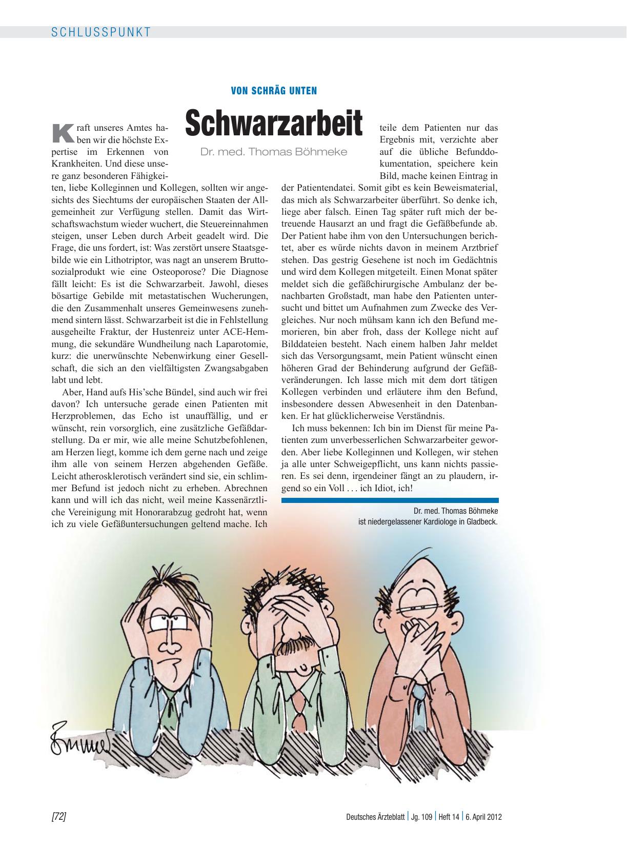 Vorschauseite 1: Von schräg unten: Schwarzarbeit