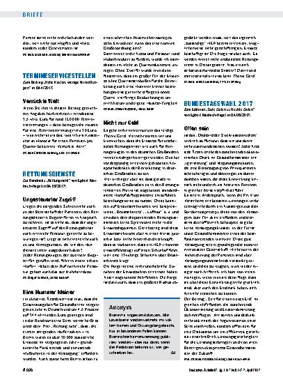 Vorschauseite 1: Rettungsdienste: Eine Nummer kleiner